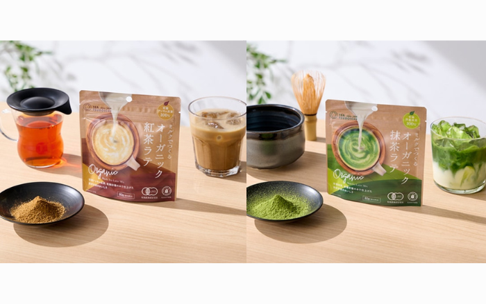 つぼ市製茶本舗オーガニック抹茶・紅茶ラテ